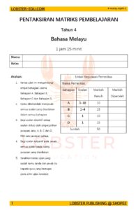 MPT4 Bahasa Melayu – Bahagian C