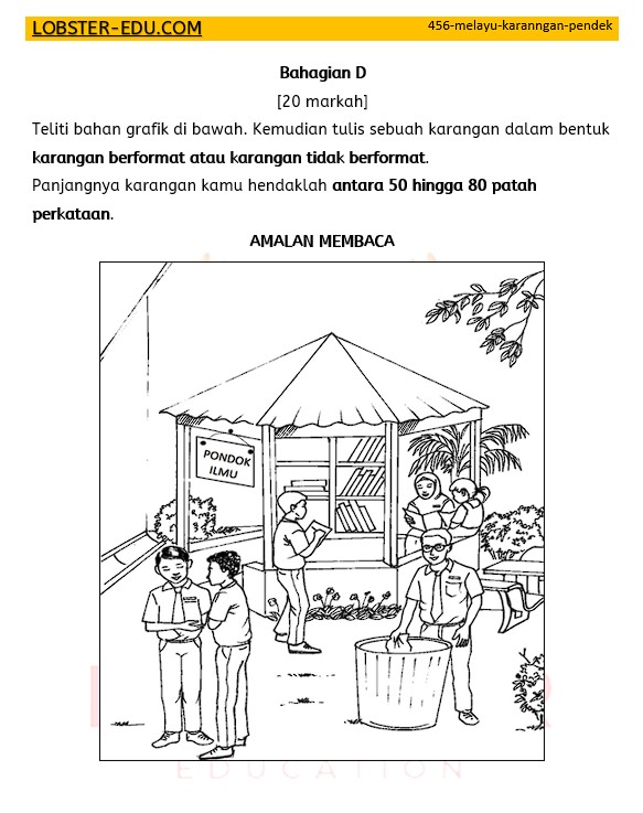 Bahasa Melayu / Tahun 4 5 6 / UASA / Karangan / Amalan Membaca