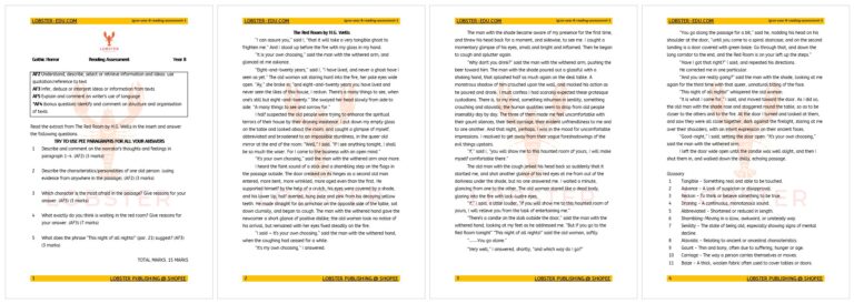 English First Language / Year 8 / Reading / The Red Room / 1