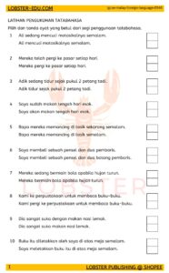 Malay as Foreign Language (Bahasa Melayu) / IGCSE / Tatabahasa / 1