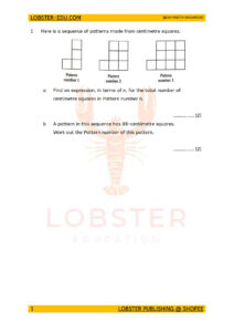 Maths / IGCSE / Year 8 / Sequences / 1