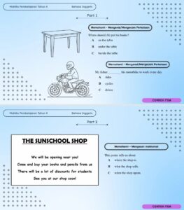 Contoh Soalan MPT4 Bahasa Inggeris / MPT4 English Model Questions