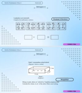 Contoh Soalan MPT4 Matematik / MPT4 Maths Model Questions / MPT4数学格式