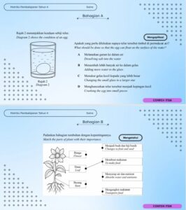 Contoh Soalan MPT4 Sains / MPT4 Science Model Questions / MPT4科学格式